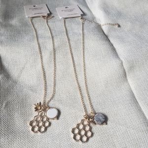 Honeybee Necklace Gold-Tone 18"